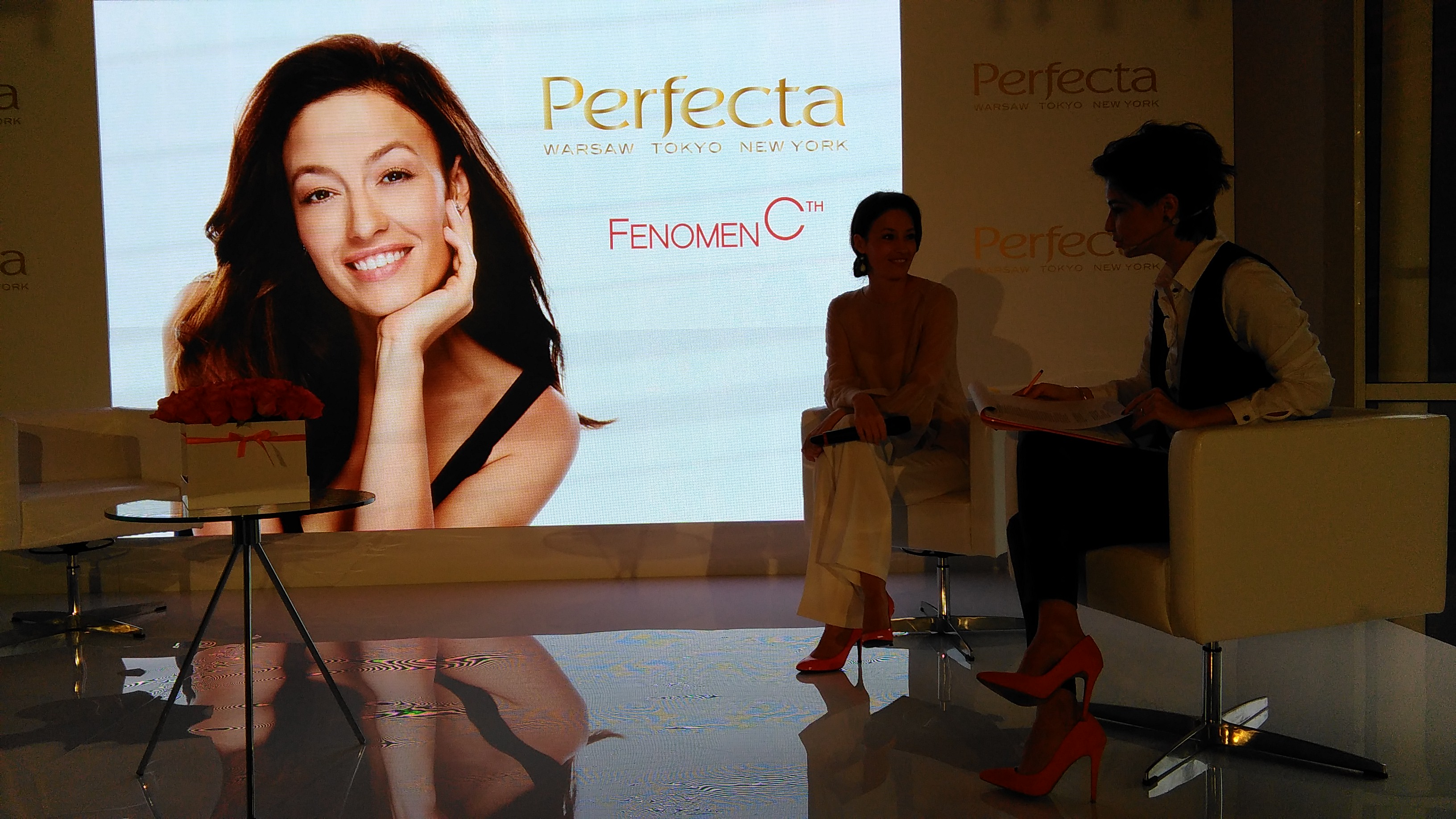 Magdalena Różczka na premierze nowej linii Perfecty