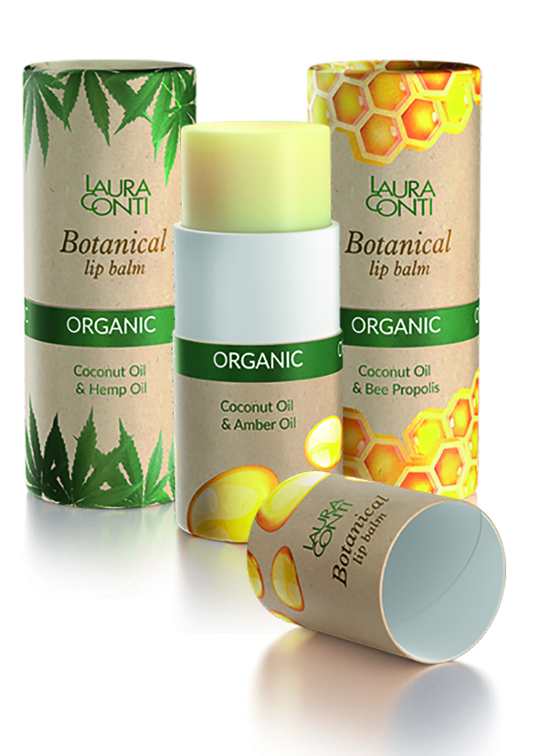 Organiczne balsamy do ust w ekologicznych opakowaniach
