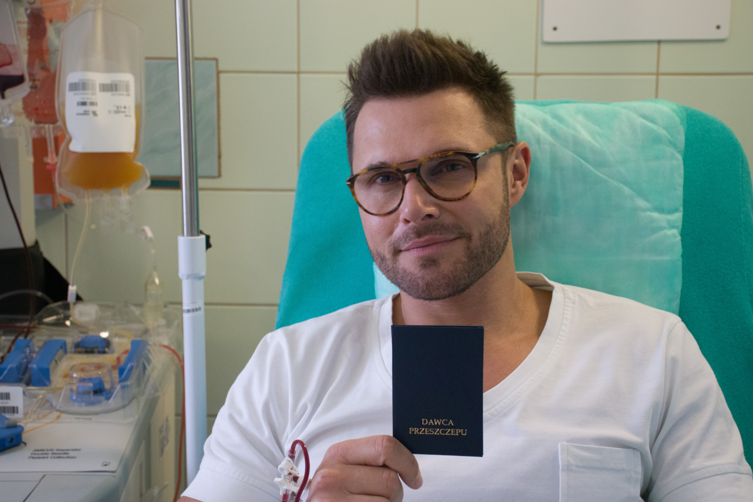 Aktor Marek Kaliszuk w życiowej roli dawcy szpiku