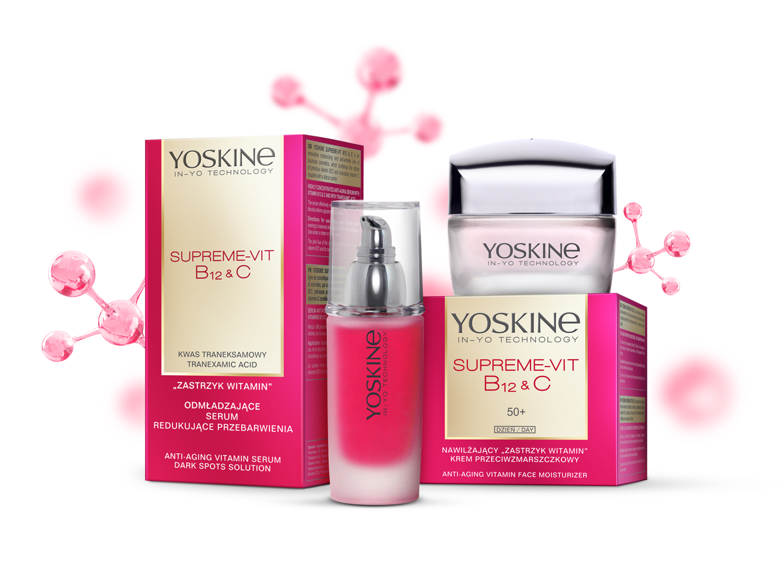 Odmładzająca moc różowej witaminy w Yoskine Supreme-Vit B12 & C