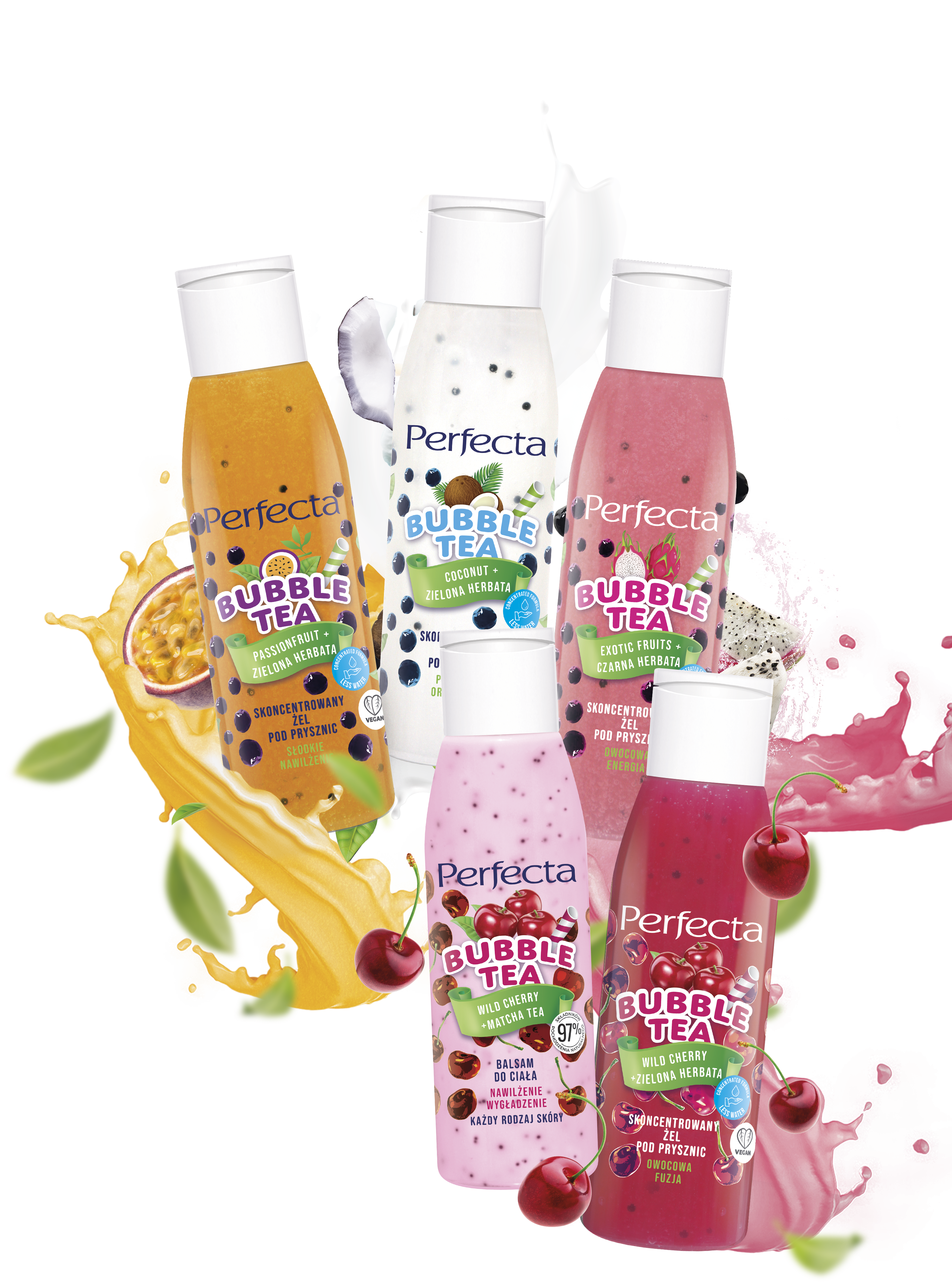 Kosmetyki Perfecta Bubble Tea również w wersji mini