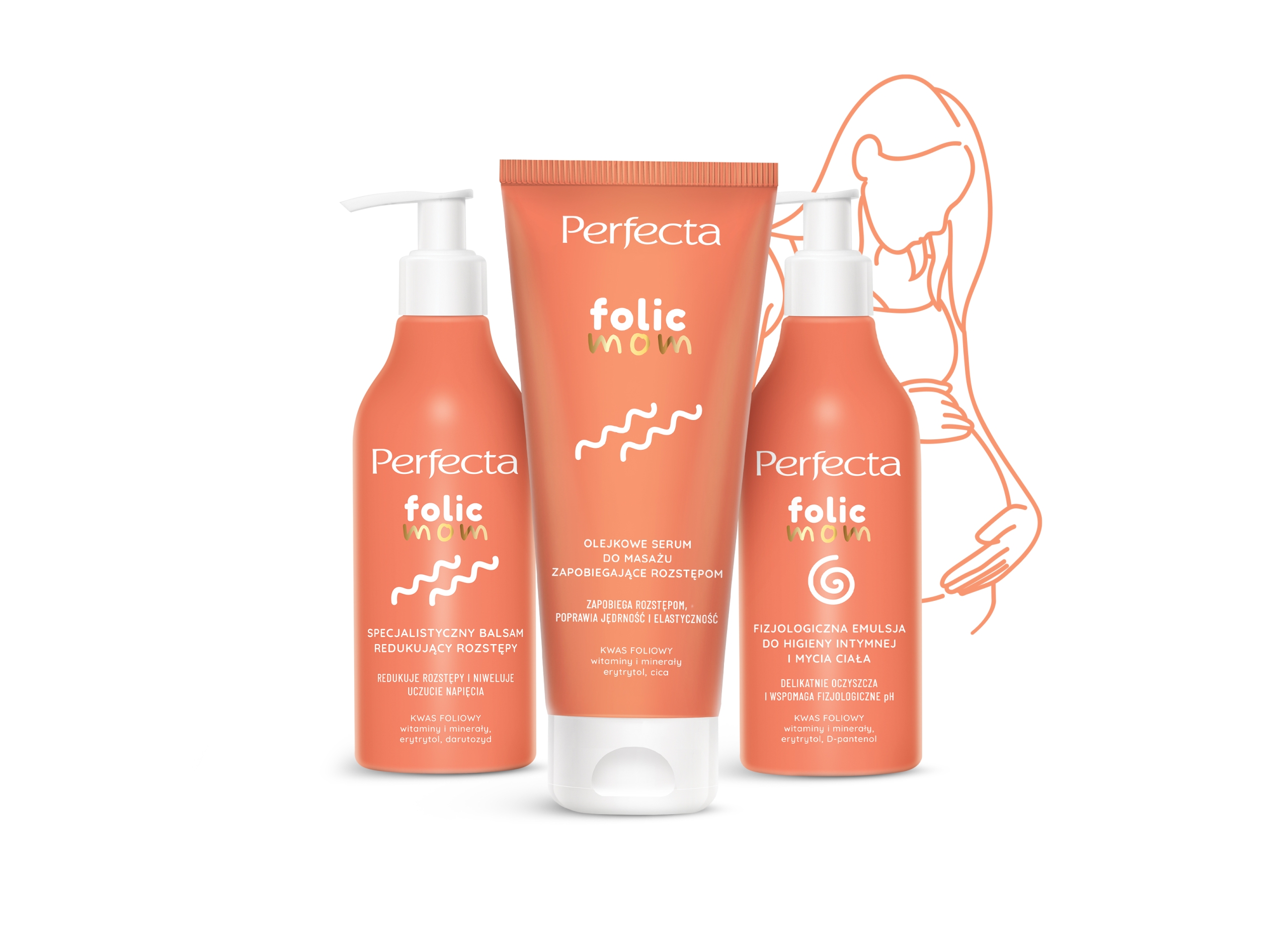 Perfecta Folic Mom — linia kosmetyków do pielęgnacji skóry przyszłych mam