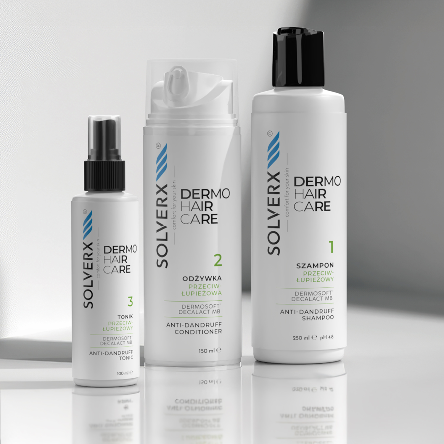 SOLVERX Dermo Hair dla włosów ze skłonnością do łupieżu