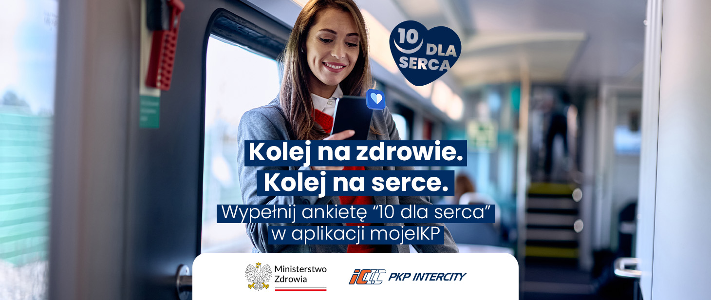 „Kolej na miłość. Kolej na serce” – wspólna akcja Ministerstwa Zdrowia i PKP Intercity